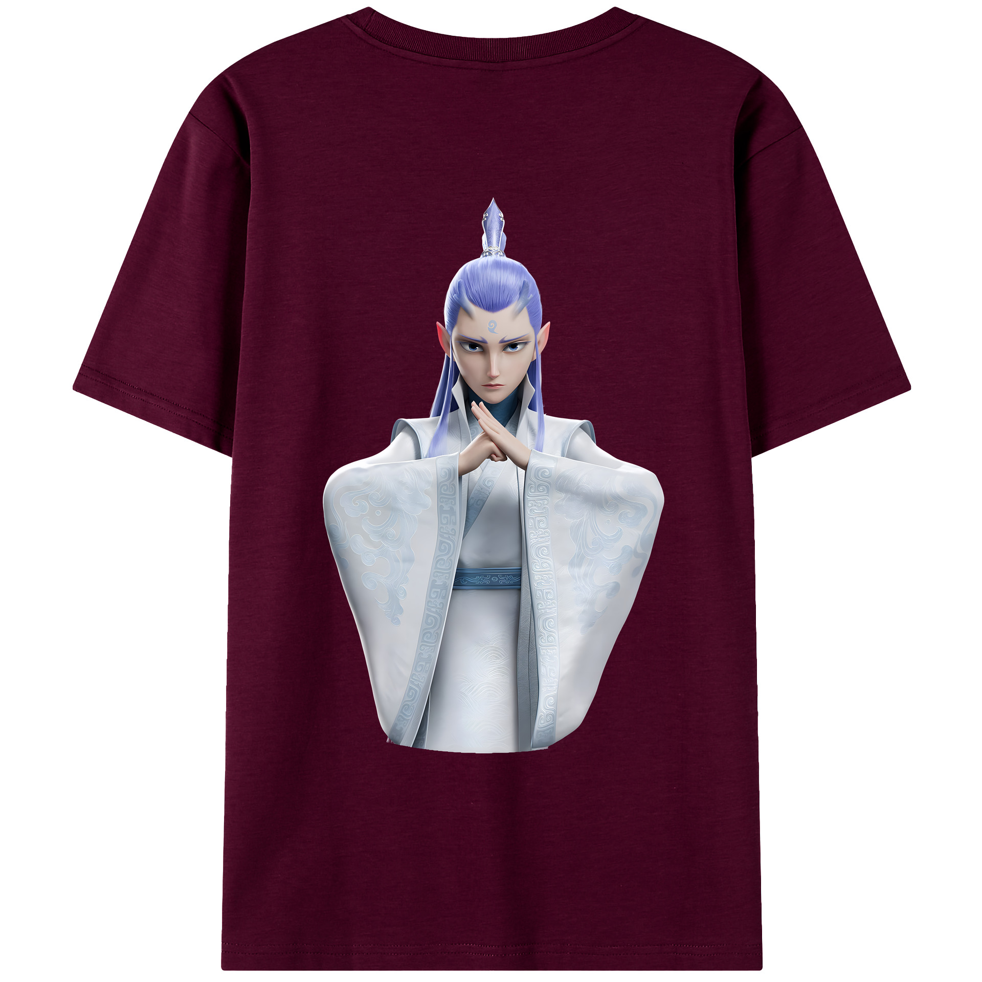 （画像用） Ne Zha 2 ナタ 魔童の大暴れ レディース半袖Tシャツ(バックプリント)